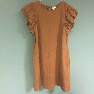 A New Day Ruffle Shoulder Dress